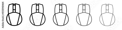 mouse icon vector thin outline style sign