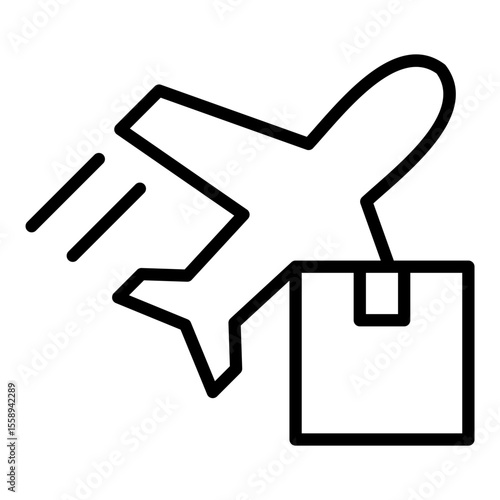 Air Cargo Outline Icon