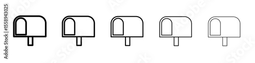 pillow icon vector thin outline style sign