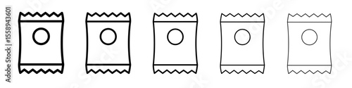 Potato icon vector thin outline style sign