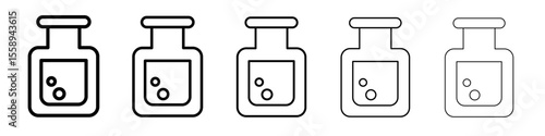potion icon vector thin outline style sign