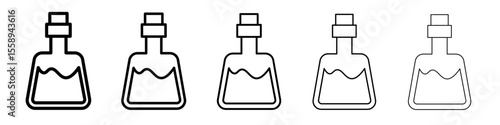 potion icon vector thin outline style sign