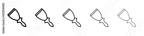 putty knife icon vector thin outline style sign