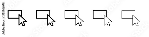 select element icon vector thin outline style sign