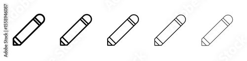 setting icon vector thin outline style sign