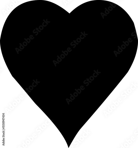The image shows a black heart symbol, like the emoji, used to express love, dark humor, angst, or sarcasm.