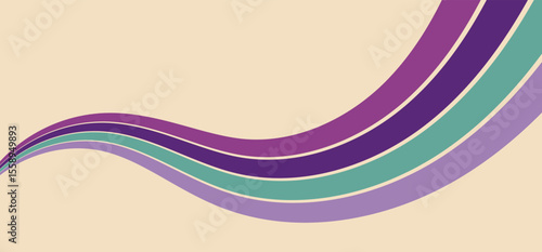 abstract retro colorful background with lines