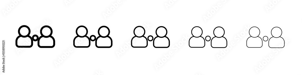 user interaction icon vector thin outline style sign user interaction icon vector thin outline style sign