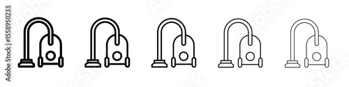vaccum icon vector thin outline style sign