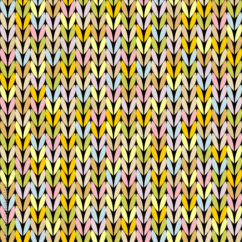 Knitted background pattern wallpaper knitting decorative print handmade textile knitting handiwork	