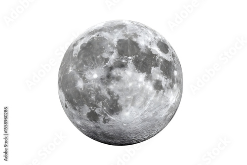 Full moon in the night sky.