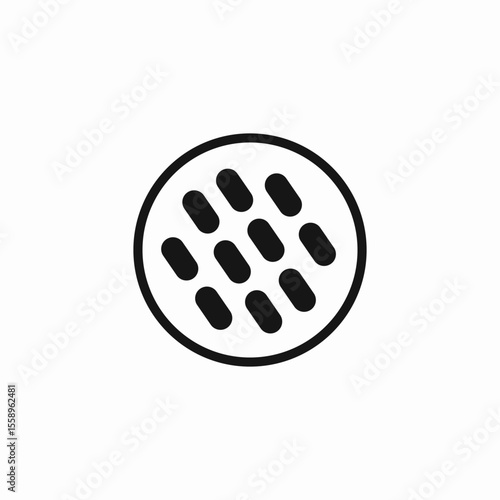 bacterial colony pattern icon sign vector