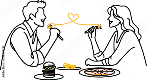 Adobe Illustrator Artwork, This design is inspired by the warmth of gathering together to eat with good friends. This logo is perfect for you, especially for businesses related to culinary food.