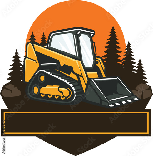 This design, inspired by heavy construction equipment, this logo is perfect for you, especially businesses related to construction.