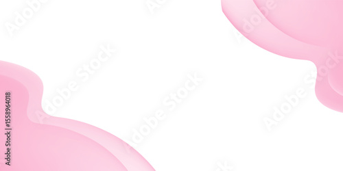 Pink White Wave Liquid Curve Abstract Background for Presentation Design.