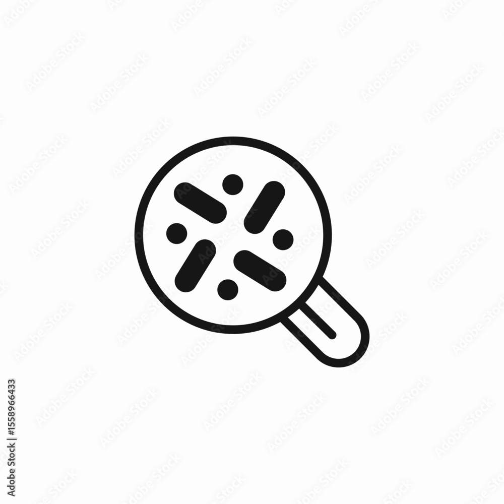Fototapeta premium probiotic magnify search icon sign vector