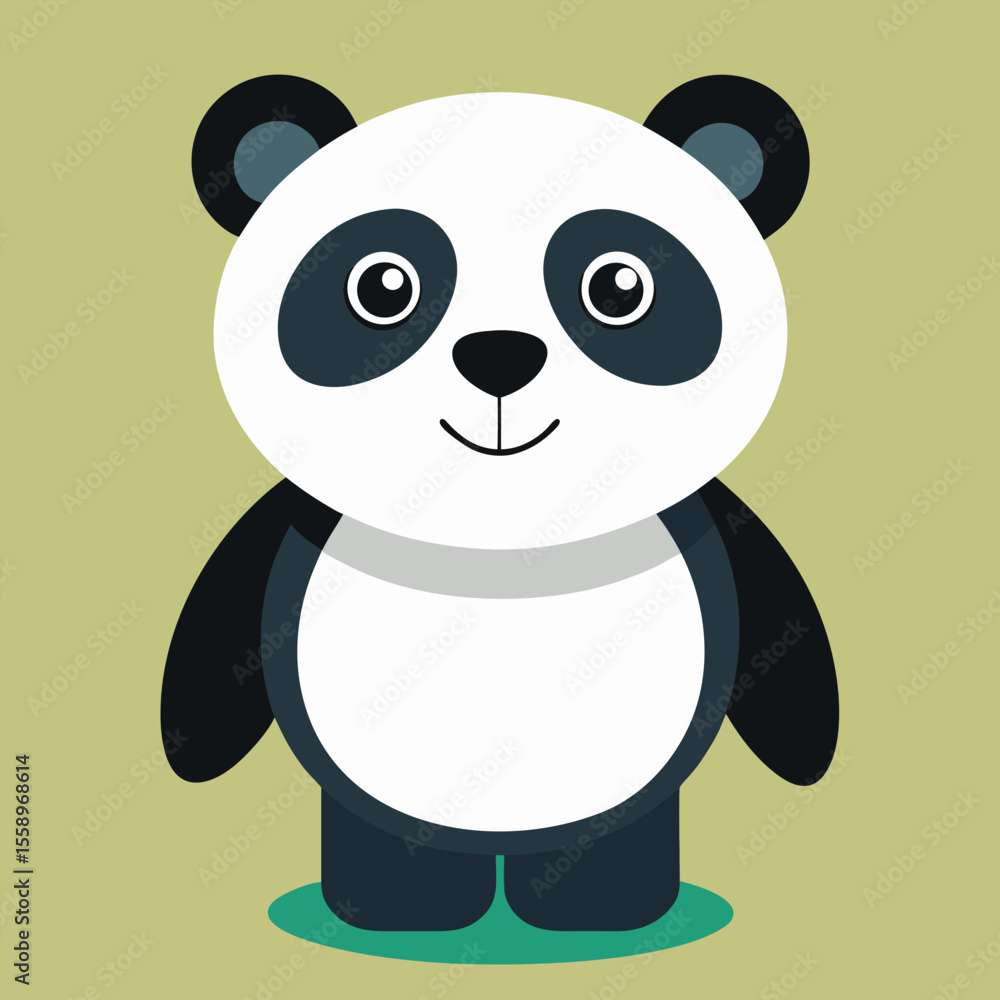 Naklejka premium A teddy bear toy in standing pose