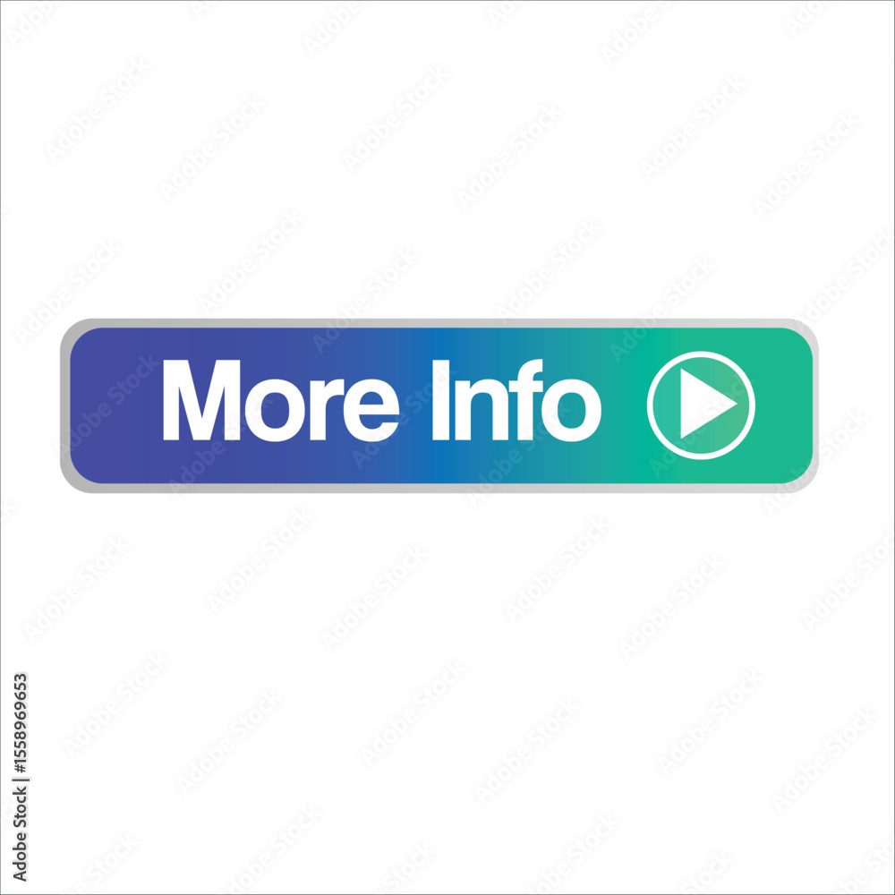 Modern Green “More Info” Button with Arrow – Vector UI Element Modern Green “More Info” Button with Arrow – Vector UI Element