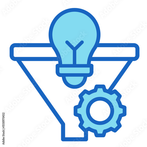 Innovation Funnel  Icon Element For Design