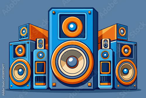 Colorful Cartoon Stereo Speakers