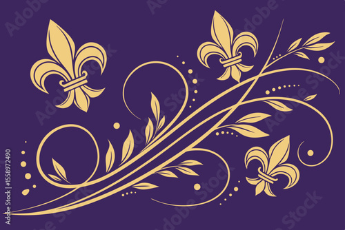  bold royal purple base with stylized gold classic (1)