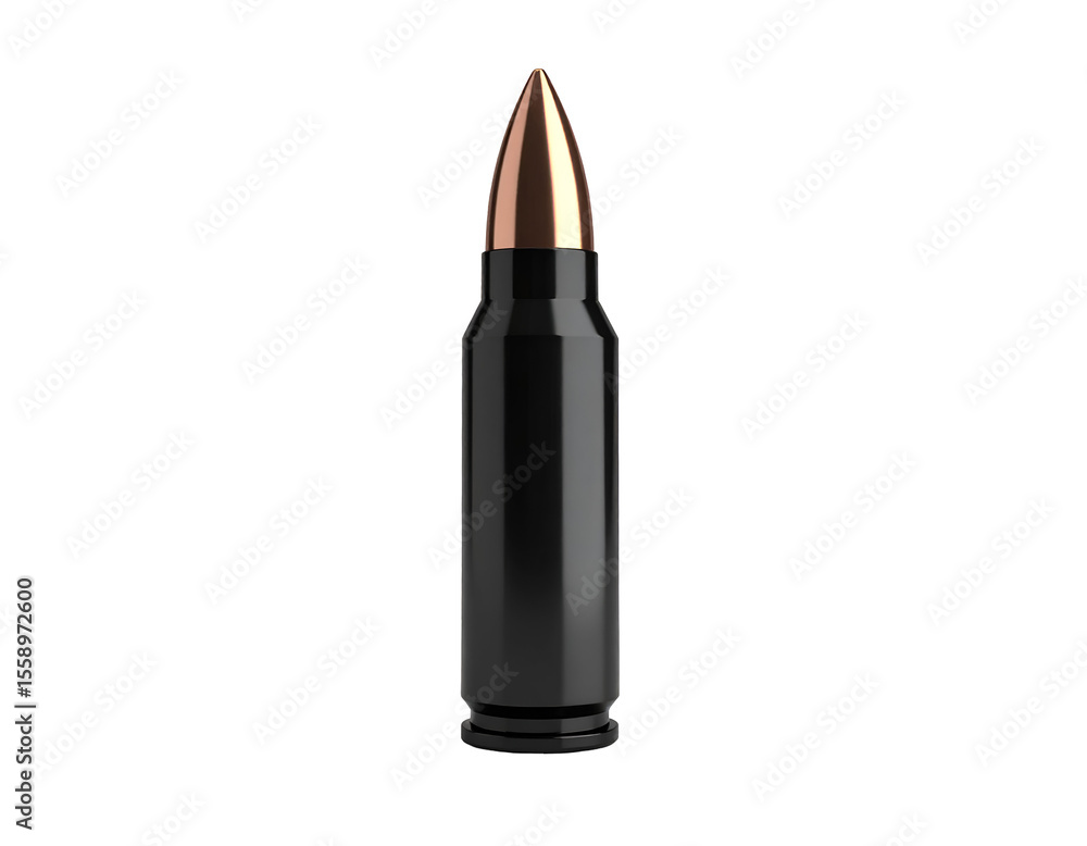 A sleek, dark bullet with a shining copper tip stands upright, symbolizing power and precision. A sleek, dark bullet with a shining copper tip stands upright, symbolizing power and precision.