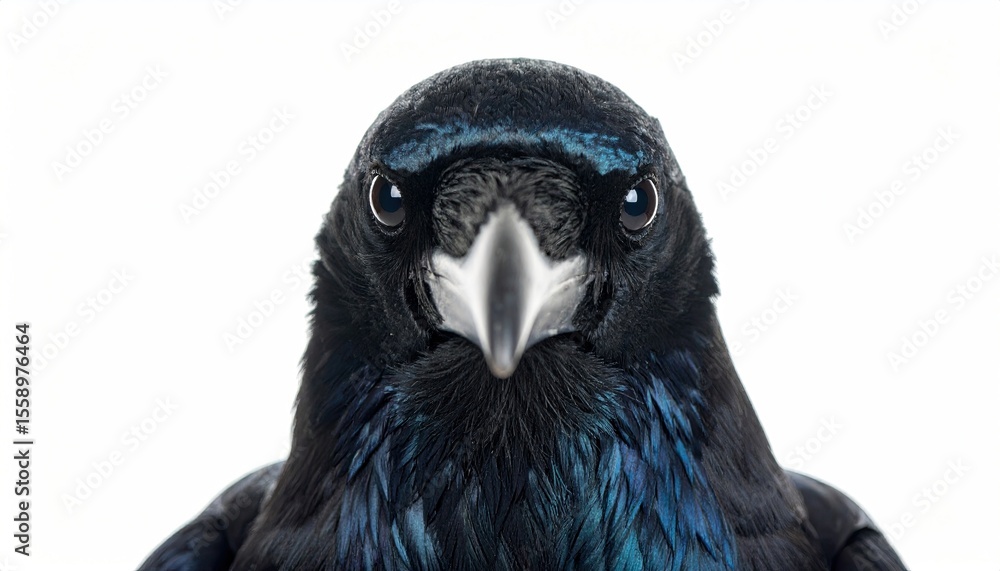 Fototapeta premium Raven on white background