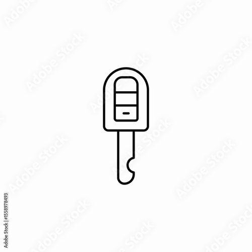 car key fob icon sign vector