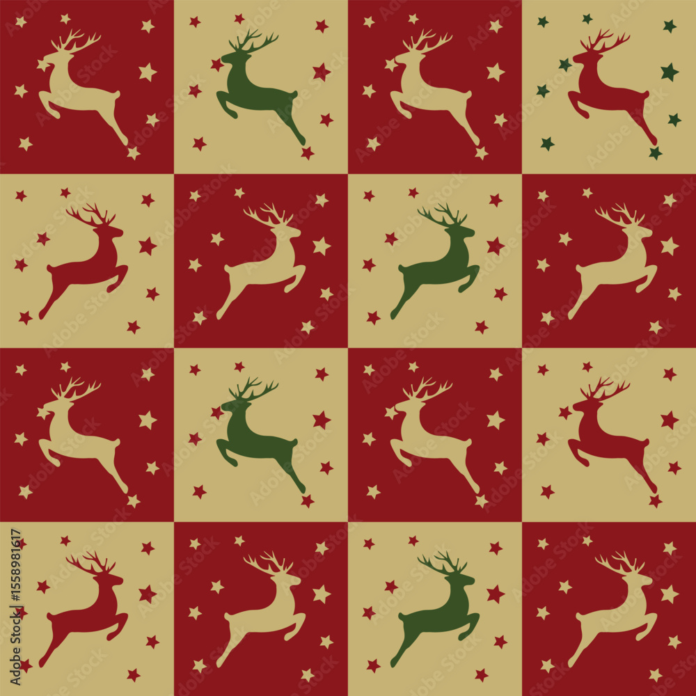 Obraz premium Patterns with Christmas concepts and stars as symbols of hope can be used for various purposes, Christmas cards, decorations and packaging.