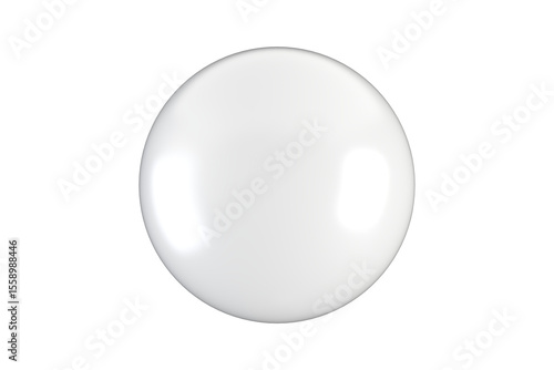glass ball isolated on white