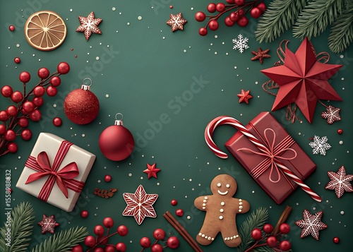 Festive Birthday Party Background Pastel Balloons, Confetti, and Party Hats