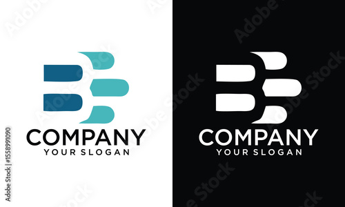Creative Abstract letter BElogo. This logo icon incorporate with abstract shape in the creative way. It look like letter b and e.