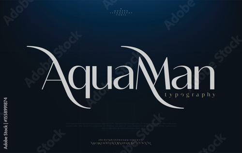 Aquaman, elegant alphabet letters font and number classic lettering minimal fashion logo designs fonts