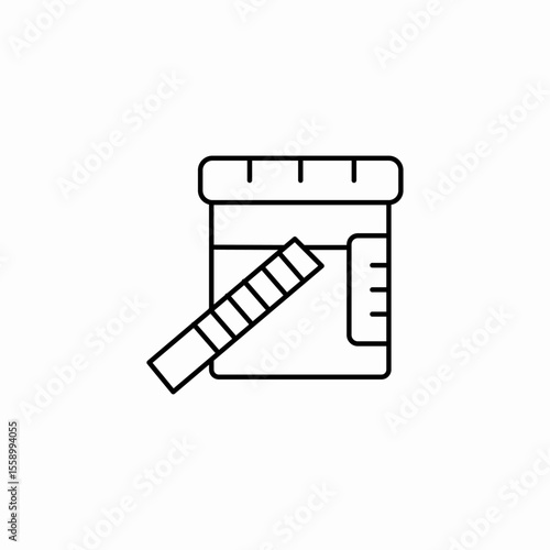 urine sample test icon sign vector