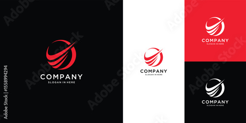 Initial letter E design logo for business consulting , digital technology template	