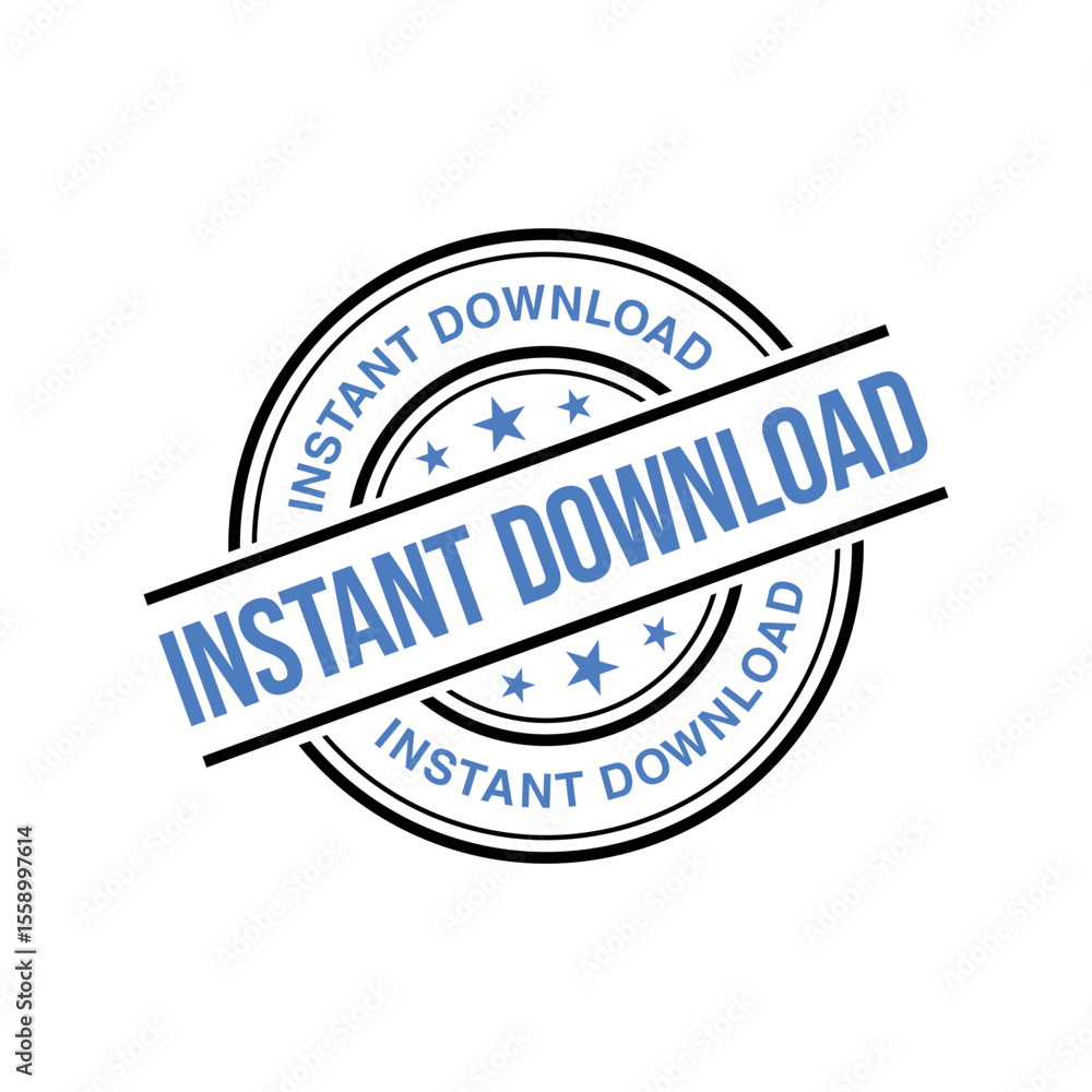 Fototapeta premium Instant Download Letter Rubber Stamp Template