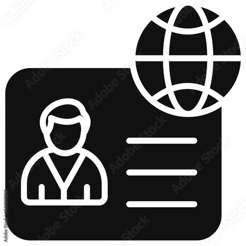 Citizenship Glyph Icon