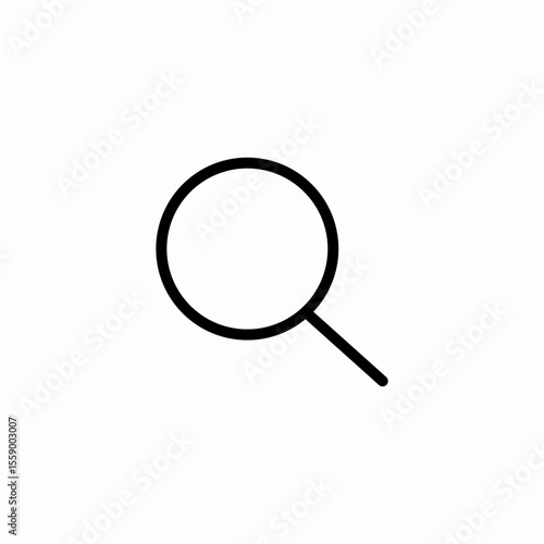 simple magnifying glass icon sign vector