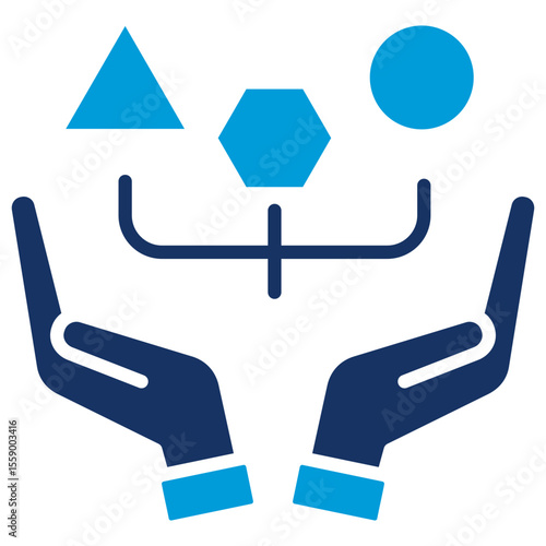 Assortment Flat Blue Icon