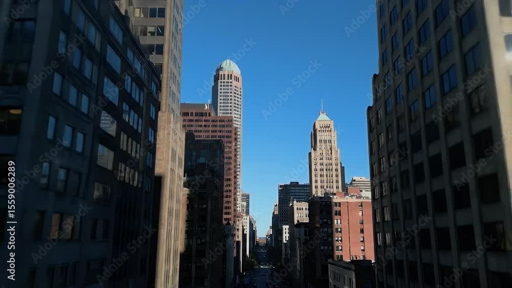 Cityscape Perspective: View of Skyscrapers Cityscape Perspective: View of Skyscrapers