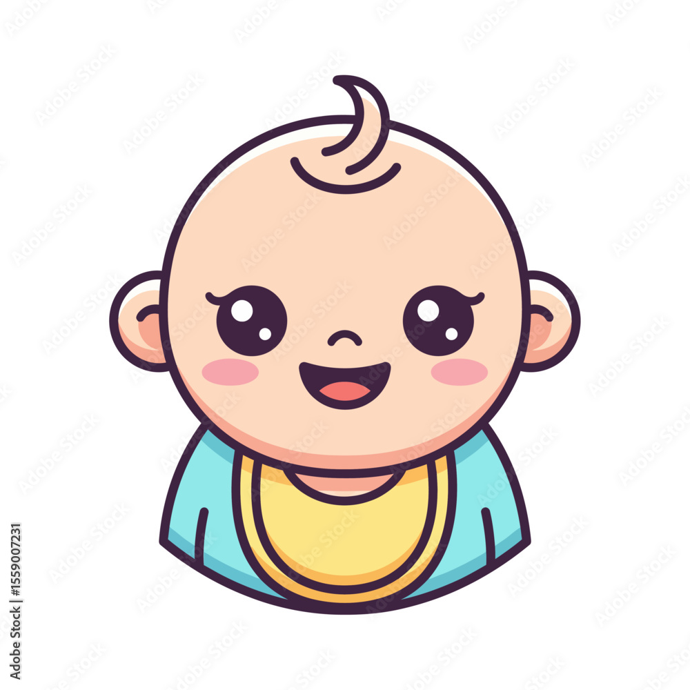 Obraz premium cute baby icon very cool design