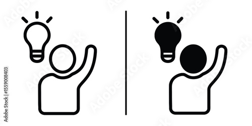 Innovative Minds: A symbolic representation of the clash of ideas between two entities, depicted through contrasting silhouettes, each reaching towards a glowing lightbulb to reflect innovation