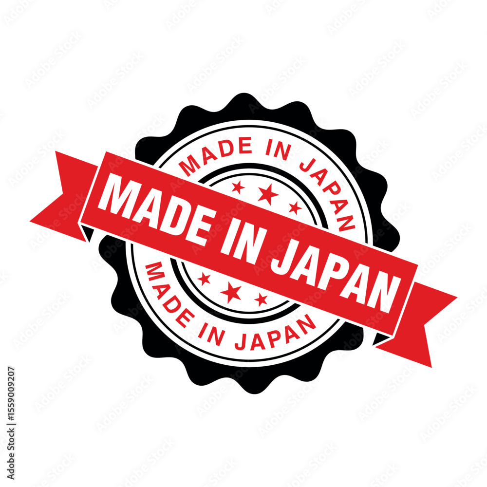 Obraz premium Made in Japan Rubber Stamp Vector Template