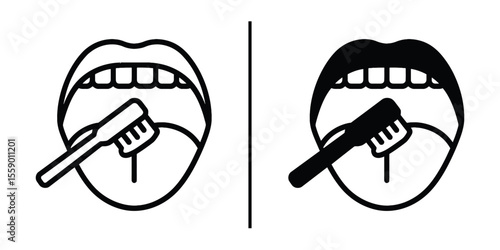 Oral hygiene: a two-part illustration of how to maintain the cleanliness of your teeth and mouth to prevent disease. Show the steps to eliminate bacteria and bad breath