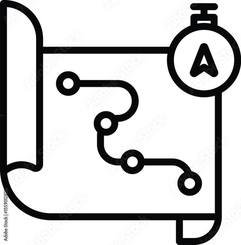 Travel Map Icon 