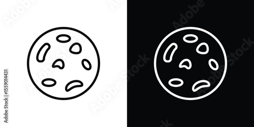 Thalassaemia icon in thin stroke and flat style.