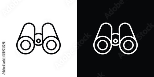 Binoculars icon vector, Symbol, logo illustrations