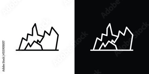 Mountain icon vector, Symbol, logo illustrations