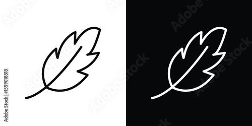 Light weight icon in thin stroke and flat style.