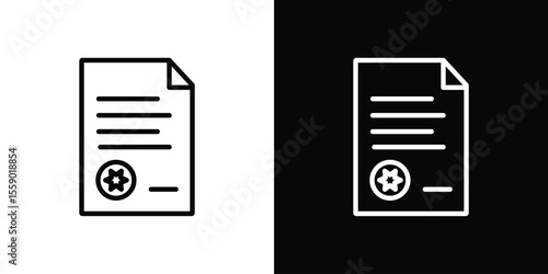 License icon vector, Symbol, logo illustrations